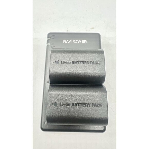 RavPower LP-E6 Battery Charger For Canon Rebel E6NH LP-E6N No Cable - Picture 1 of 3